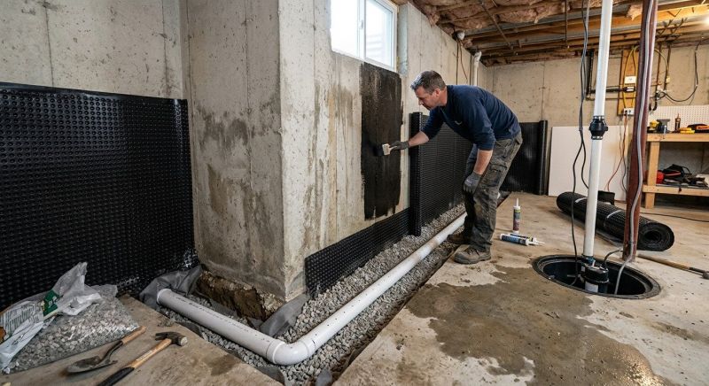 Wall Waterproofing in Fredericksburg, VA